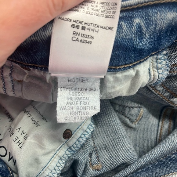 MOTHER x REVOLVE The Rascal Ankle Fray in Bonfire Lighting - Picture 13 of 14